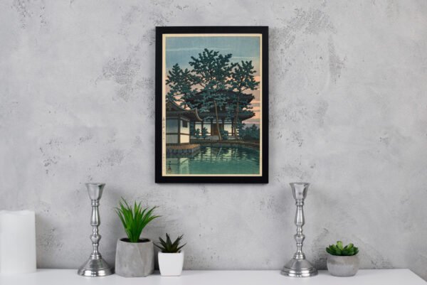 12 x 18 frame mock up on wall_Verticle -Kikoji-Nara-ken-Kiko-Temple-Nara-Prefecture-Print-1950.jpg