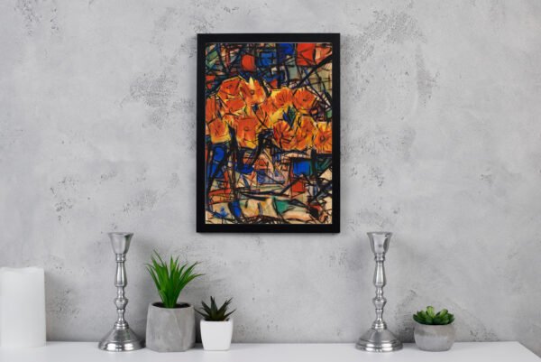 Rote Blumen in Vase (1919) Christian Rohlfs (German, 1849-1938)