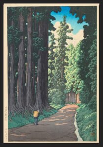 Kawase Hasui Nikko gaido (The Road to Nikko) (1930)