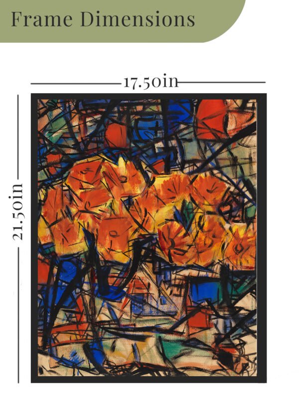 Rote Blumen in Vase (1919) Christian Rohlfs (German, 1849-1938)