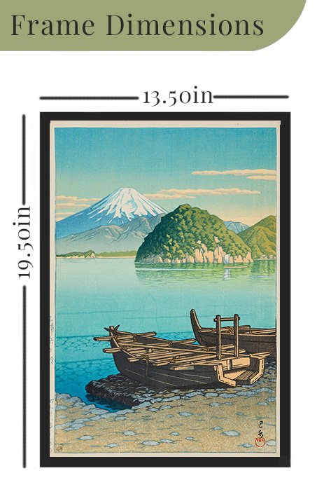 Kawase Hasui, Mitohama no Asa, Morning at Mitohama,
