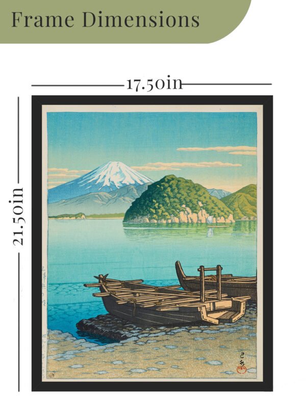 Kawase Hasui, Mitohama no Asa, Morning at Mitohama,